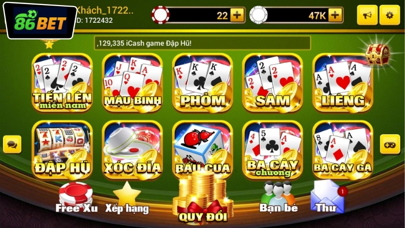 Hướng dẫn tham gia sòng bài trực tuyến 86BET chi tiết từ A đến Z